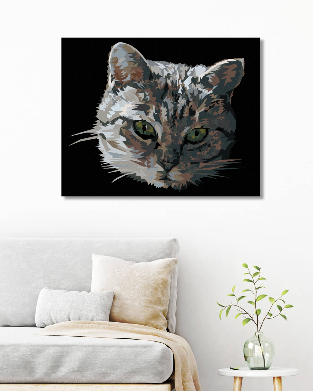 Paint by Numbers - GREY CAT PORTRAIT