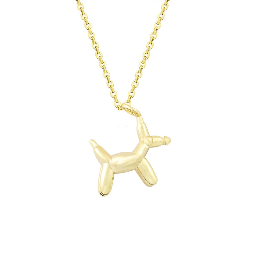 New Design Origami Dog Necklace Animal Dachshund
