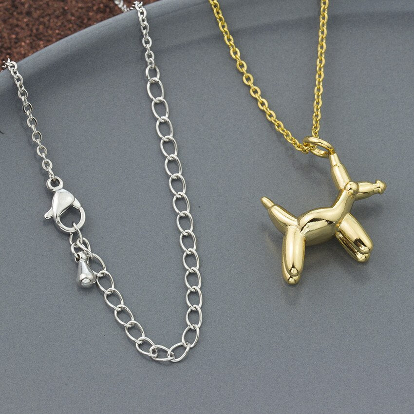 New Design Origami Dog Necklace Animal Dachshund