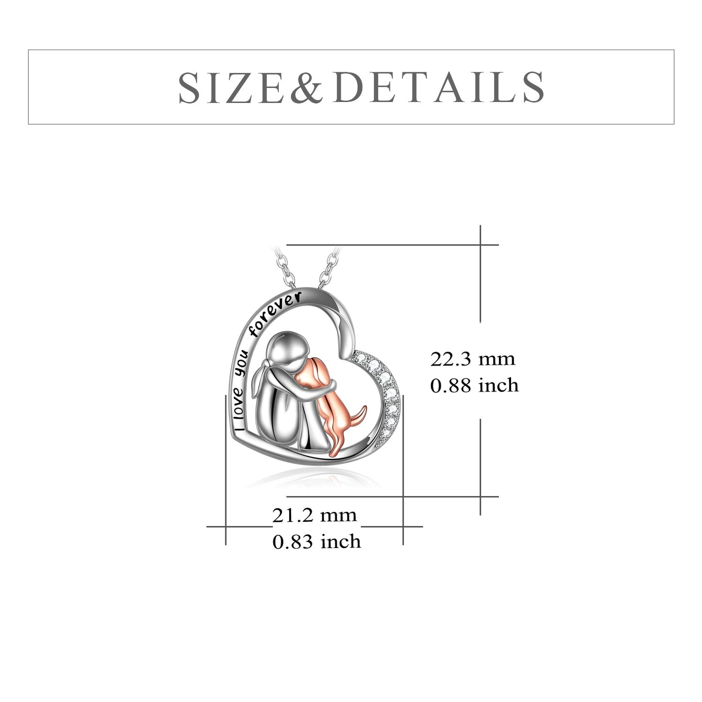 Sterling Silver Keepsake Dog Lover Memorial Pendant Necklace Gifts