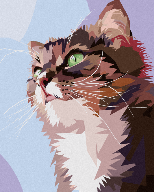 Paint by Numbers - CURIOUS CAT PORTRAIT