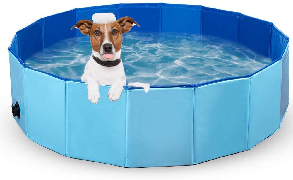 Foldable Pet Bath Outdoor Portable Swimming Pool for Pets and Kids