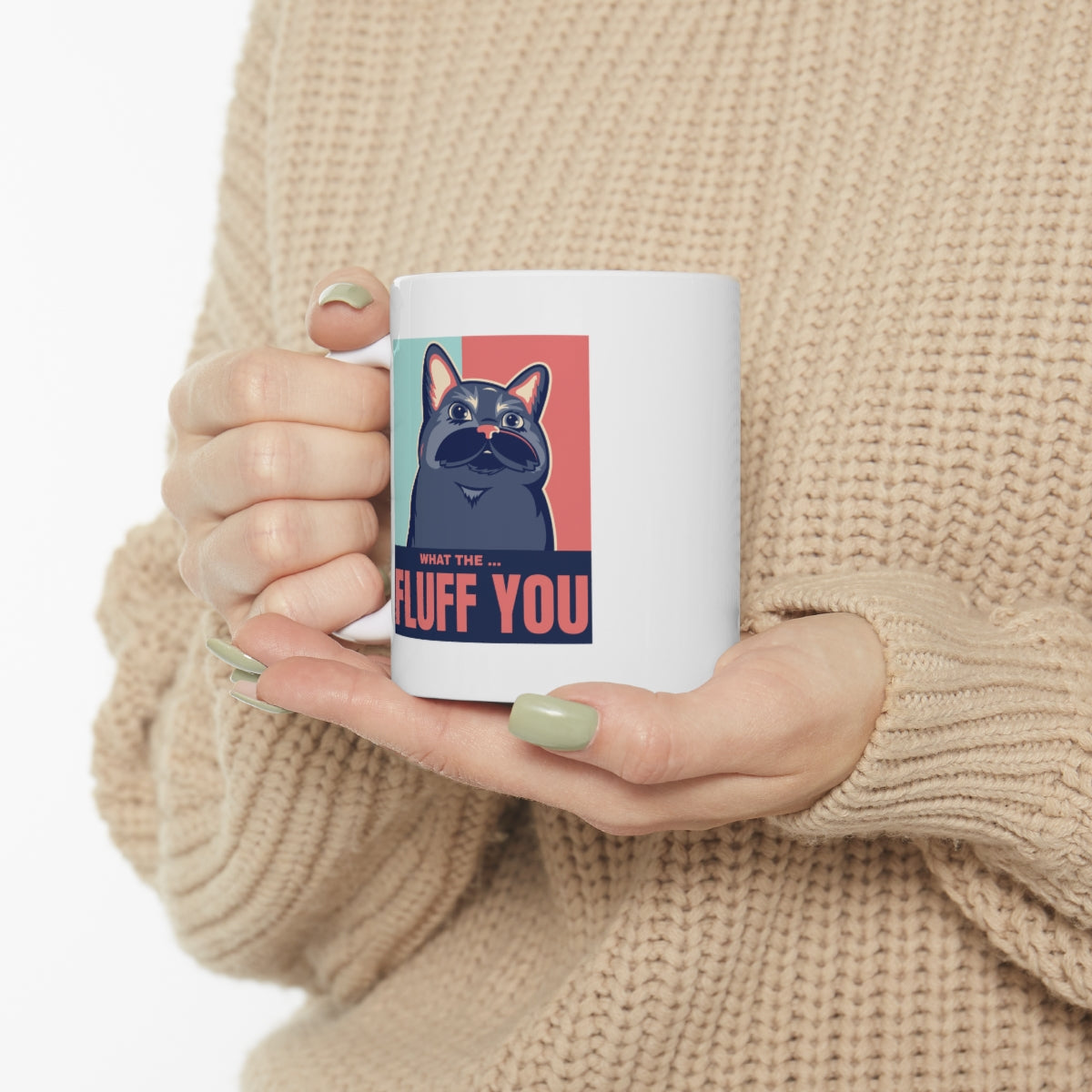 Funny Cat Fluff Mug