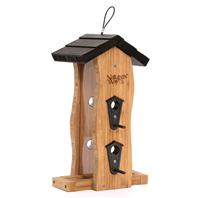 Natures Way Bird Products 66180 2 qt Vertical Wave Feeder  Bamboo