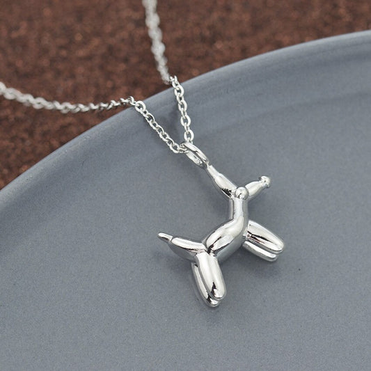 New Design Origami Dog Necklace Animal Dachshund