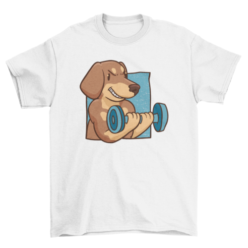 Muscular dachshund t-shirt