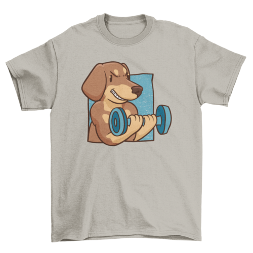 Muscular dachshund t-shirt