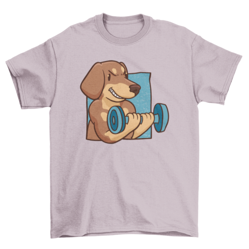 Muscular dachshund t-shirt