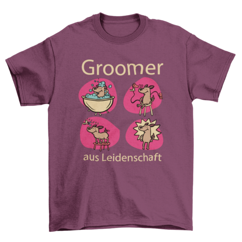 Dog grooming German quote t-shirt