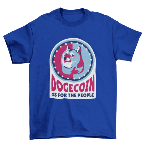 Dogecoin Pop Art Shiba Portrait t-shirt