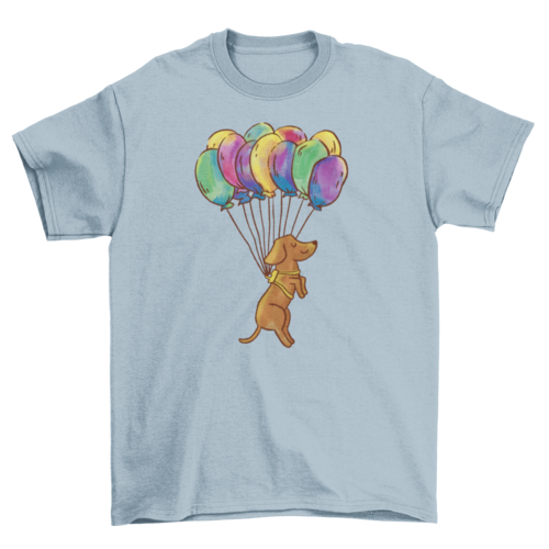 Dachshund dog balloons t-shirt