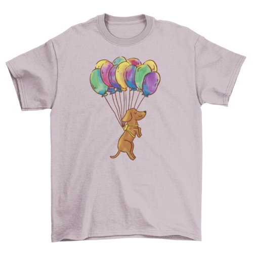 Dachshund dog balloons t-shirt