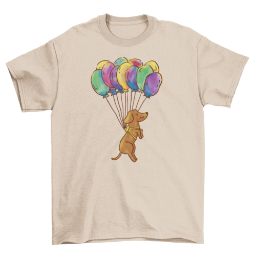 Dachshund dog balloons t-shirt