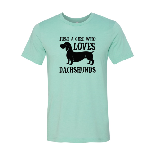 DT0520 Just A Girl Who Loves Dachshunds Shirt