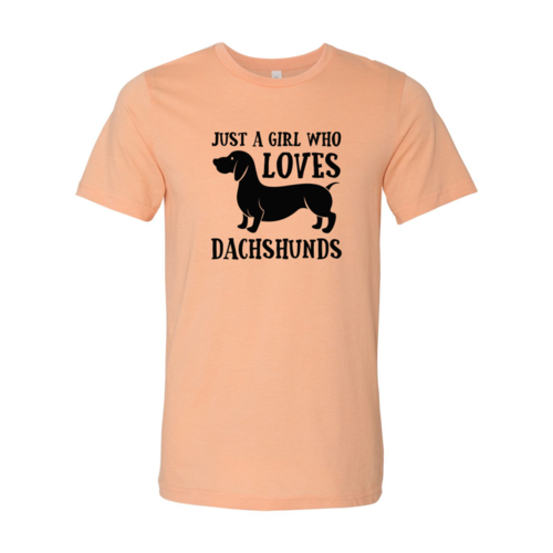 DT0520 Just A Girl Who Loves Dachshunds Shirt