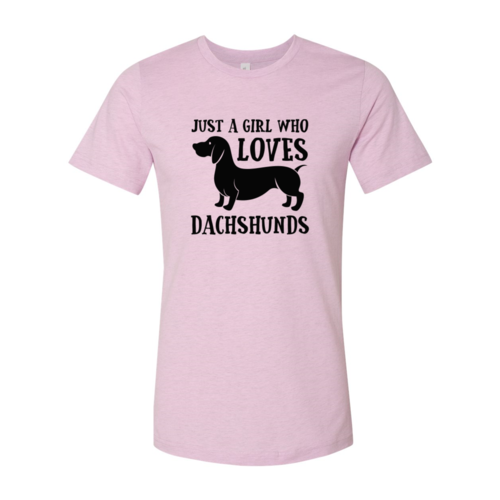 DT0520 Just A Girl Who Loves Dachshunds Shirt